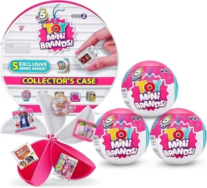 5 SURPRISE Toy Mini Brands Series 2 by ZURU (Collectors Case   3 Pack Capsules)
