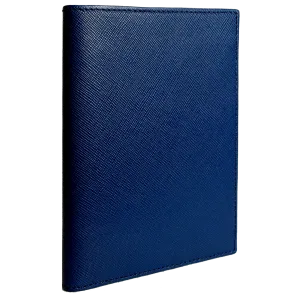 72 Smalldive Saffiano Leather Bi Colored Passport Wallet Blue