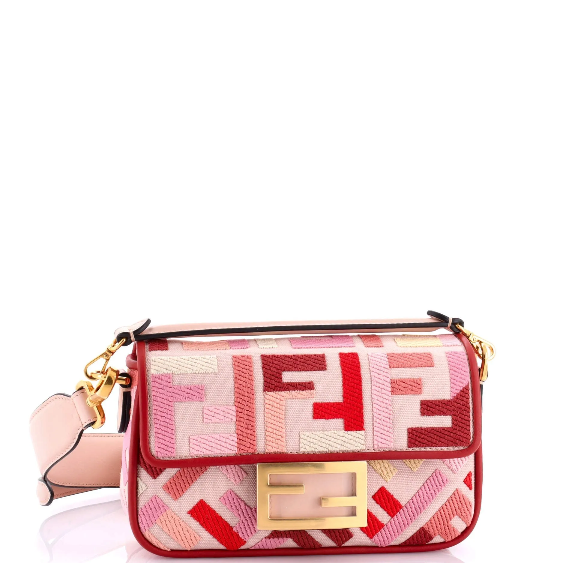 Baguette NM Bag Zucca Embroidered Canvas Mini