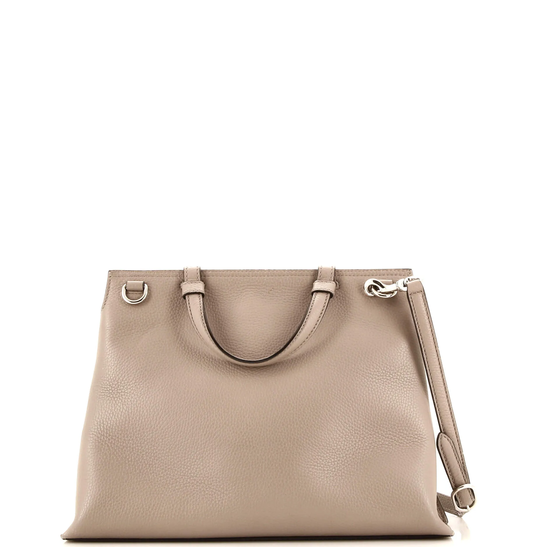 Bamboo Daily Top Handle Bag Leather Medium