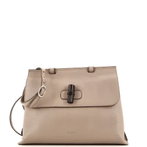 Bamboo Daily Top Handle Bag Leather Medium