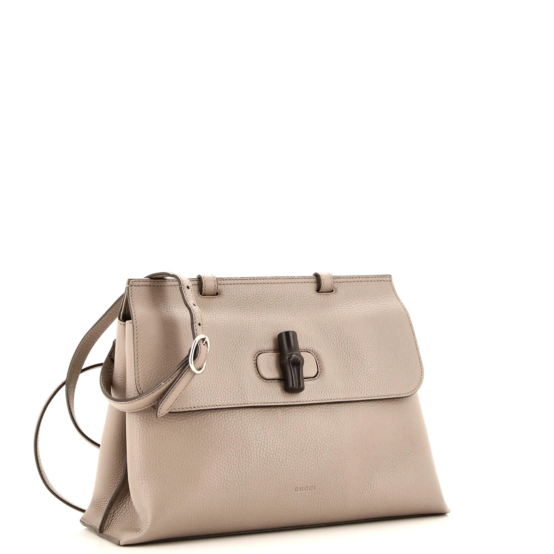Bamboo Daily Top Handle Bag Leather Medium