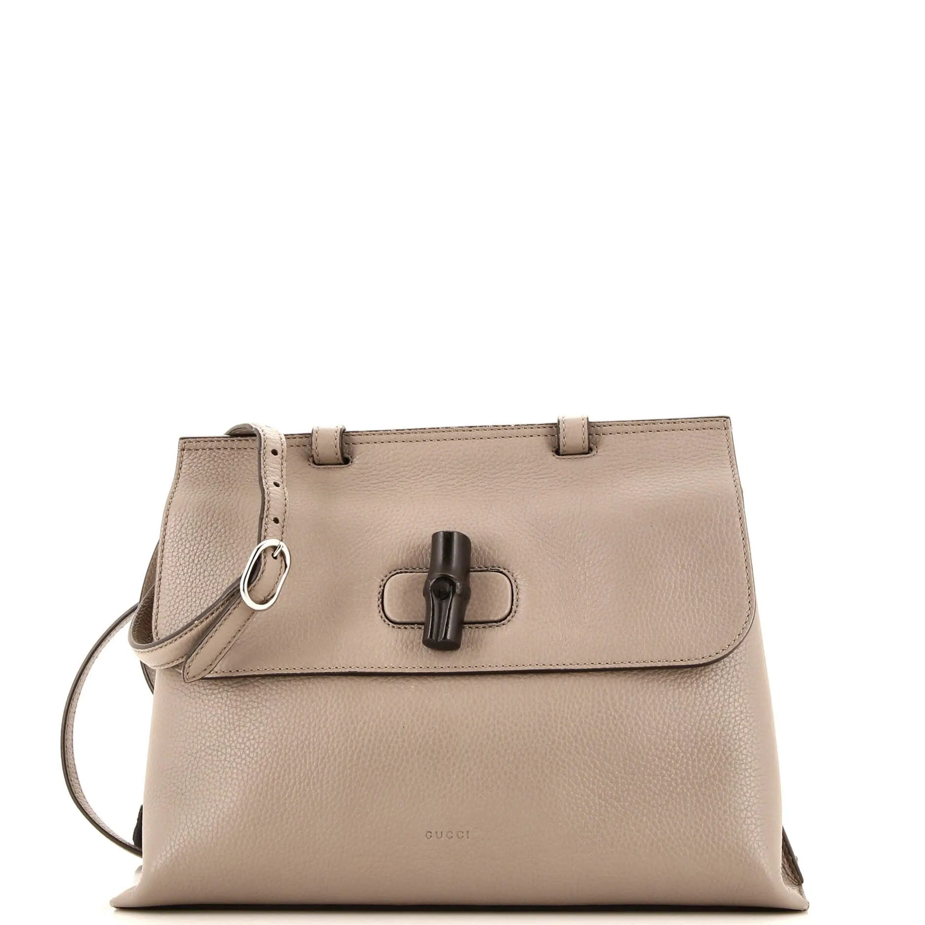 Bamboo Daily Top Handle Bag Leather Medium