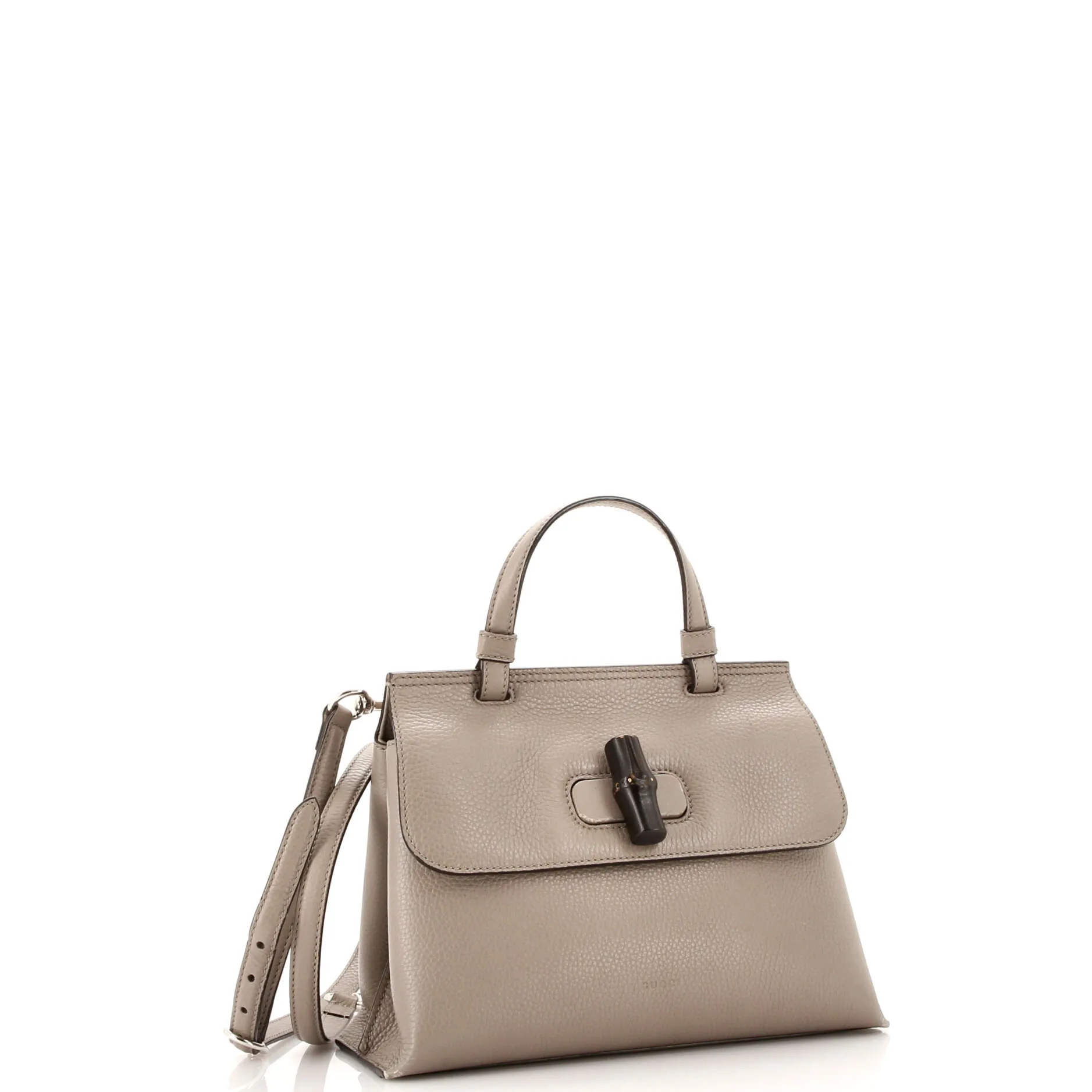 Bamboo Daily Top Handle Bag Leather Small