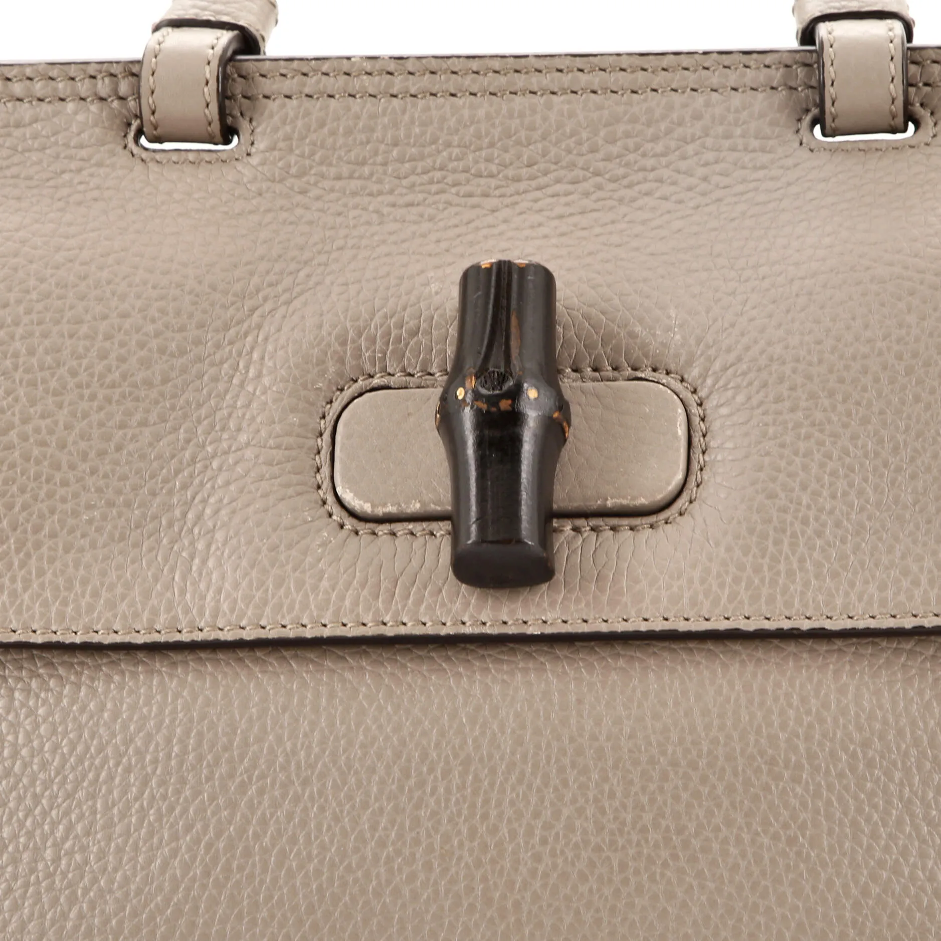 Bamboo Daily Top Handle Bag Leather Small