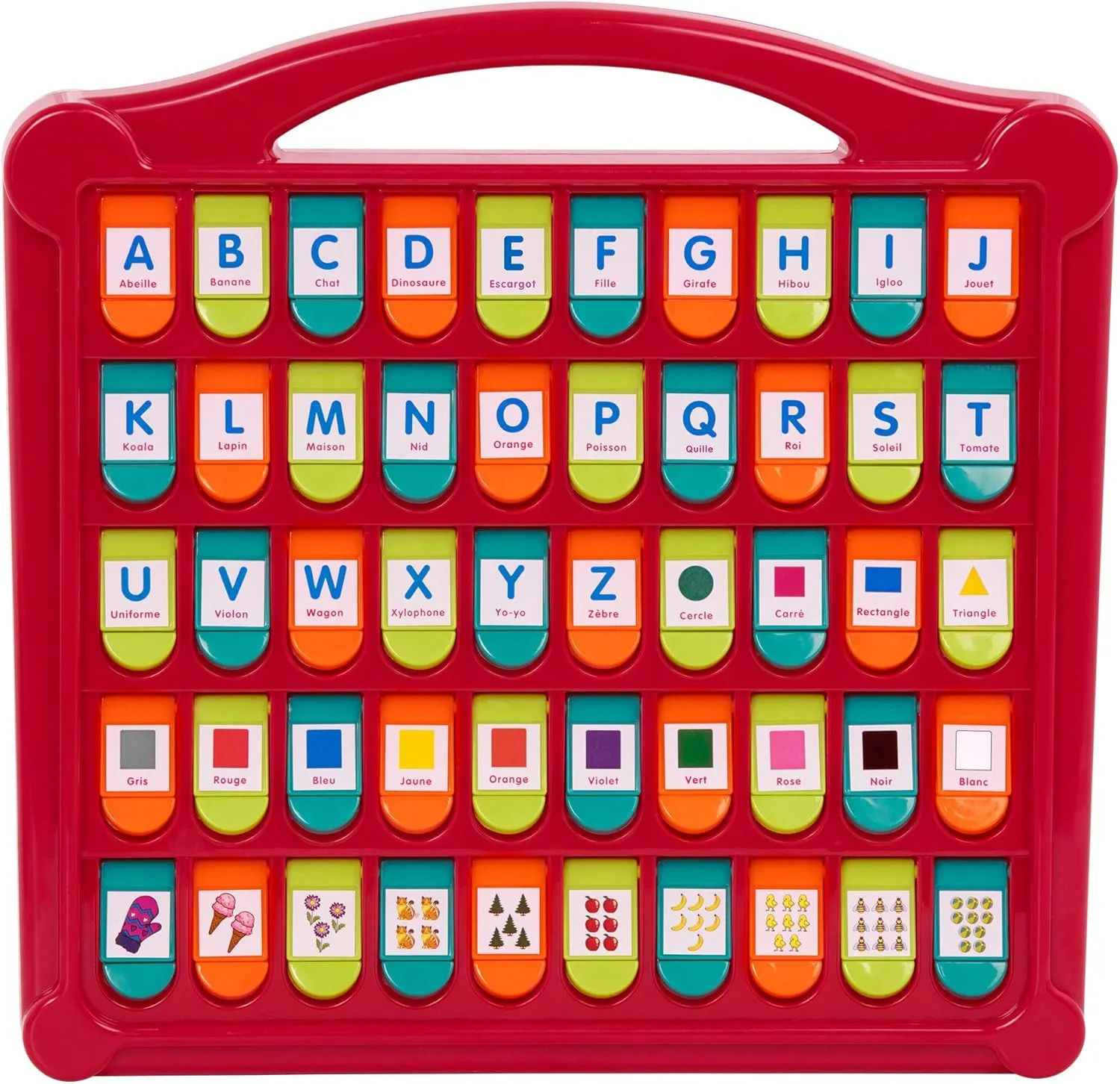 Battat Hide And Seek Cache Cache French Alphabet