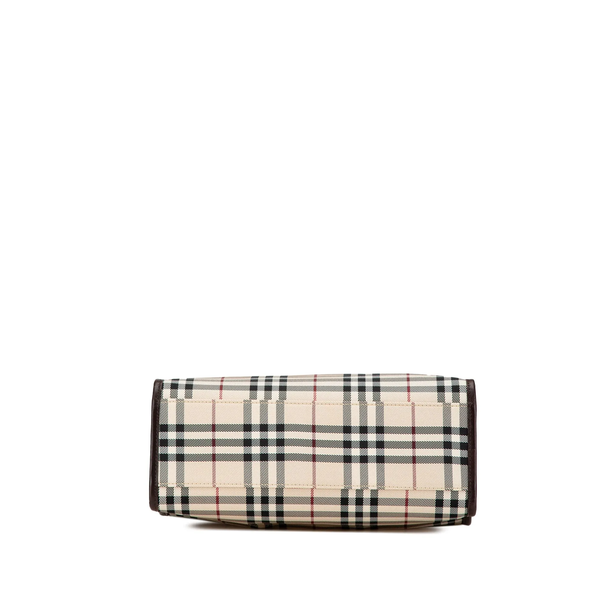 Beige Burberry House Check Canvas Tote