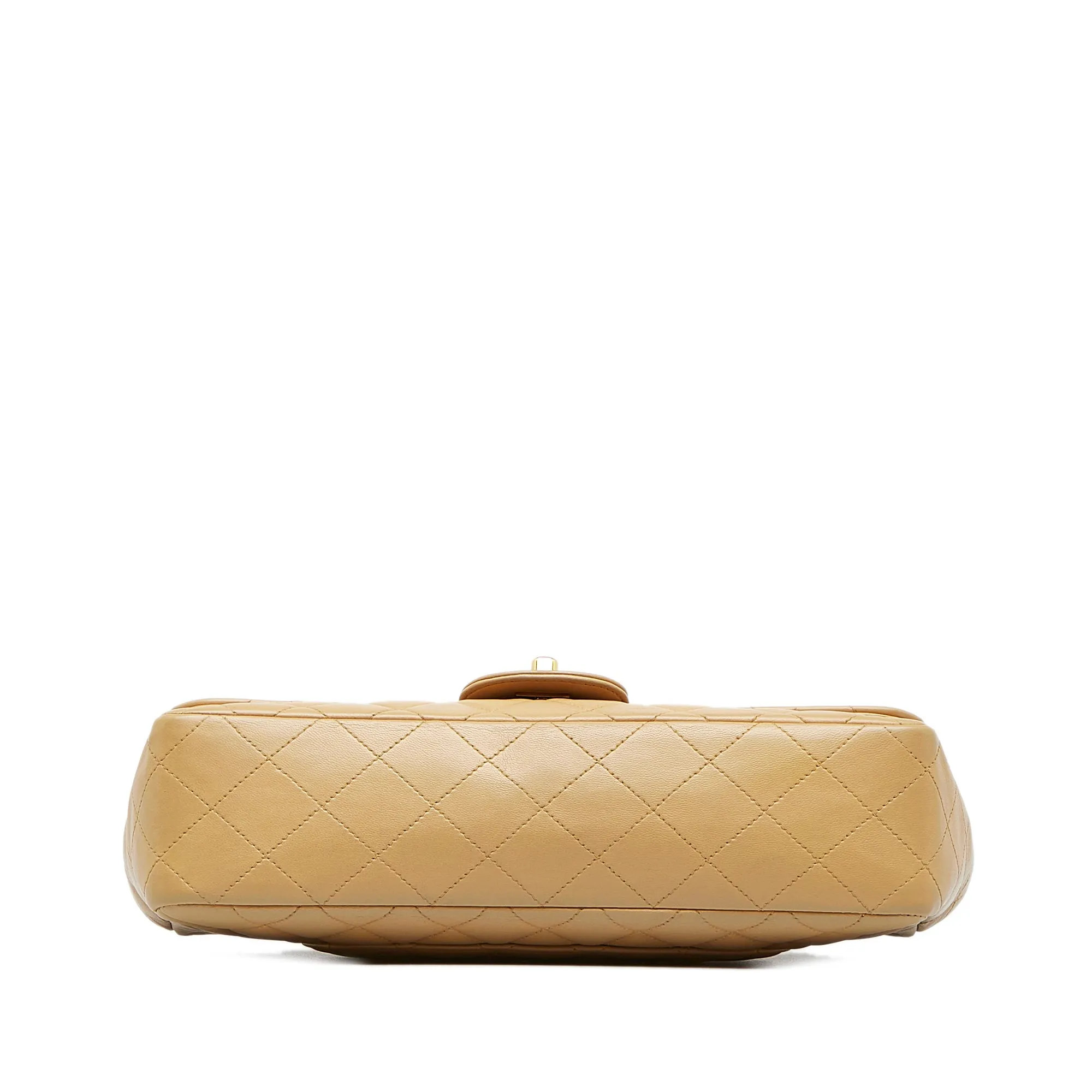 Beige Chanel Medium Kelly Parent Top Handle Bag