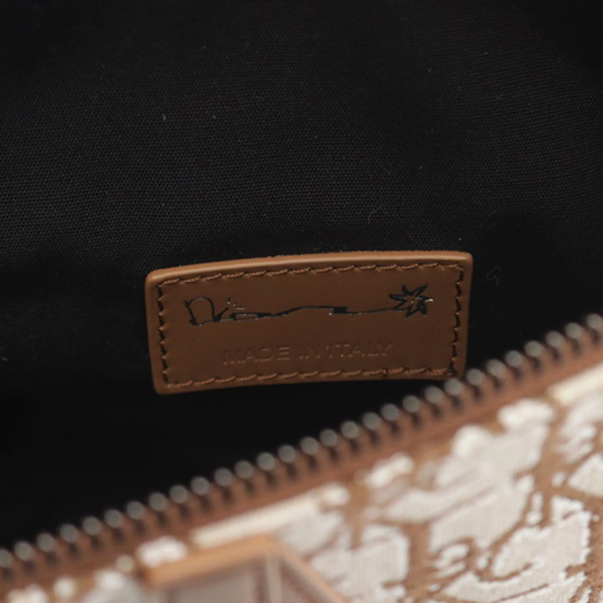 Beige Dior Cactus Jack Canvas Saddle Crossbody