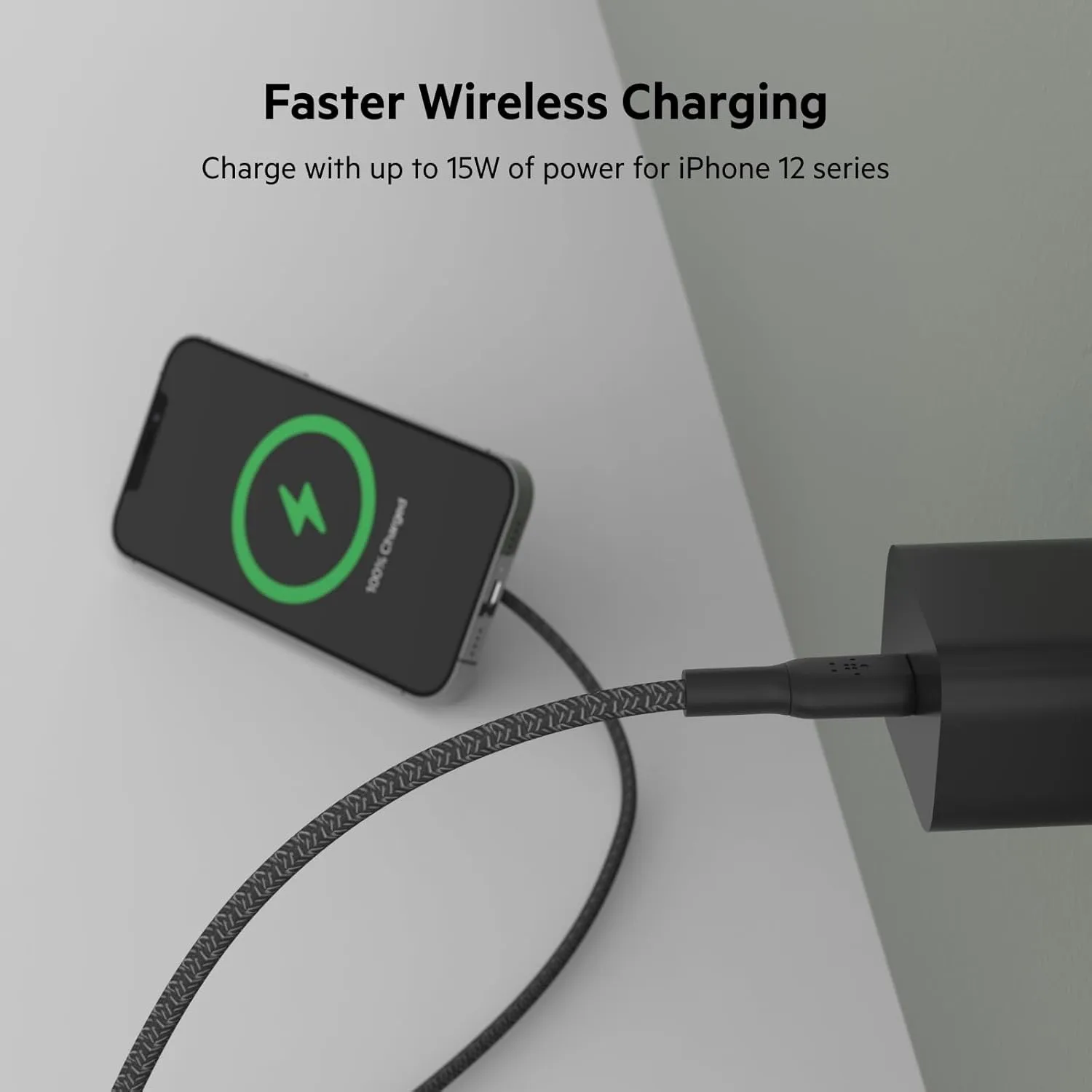 Belkin 15W MagSafe Wireless Charger Pad For iPhone Black