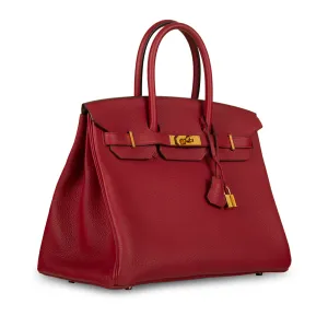 Birkin 35 - Rouge Grenat Togo - GHW