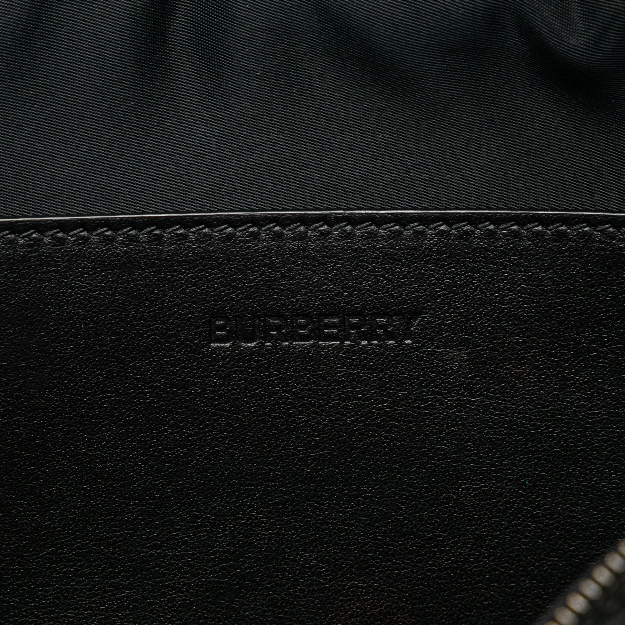 Black Burberry Coated Canvas Icon Stripe Sonny Belt Bag