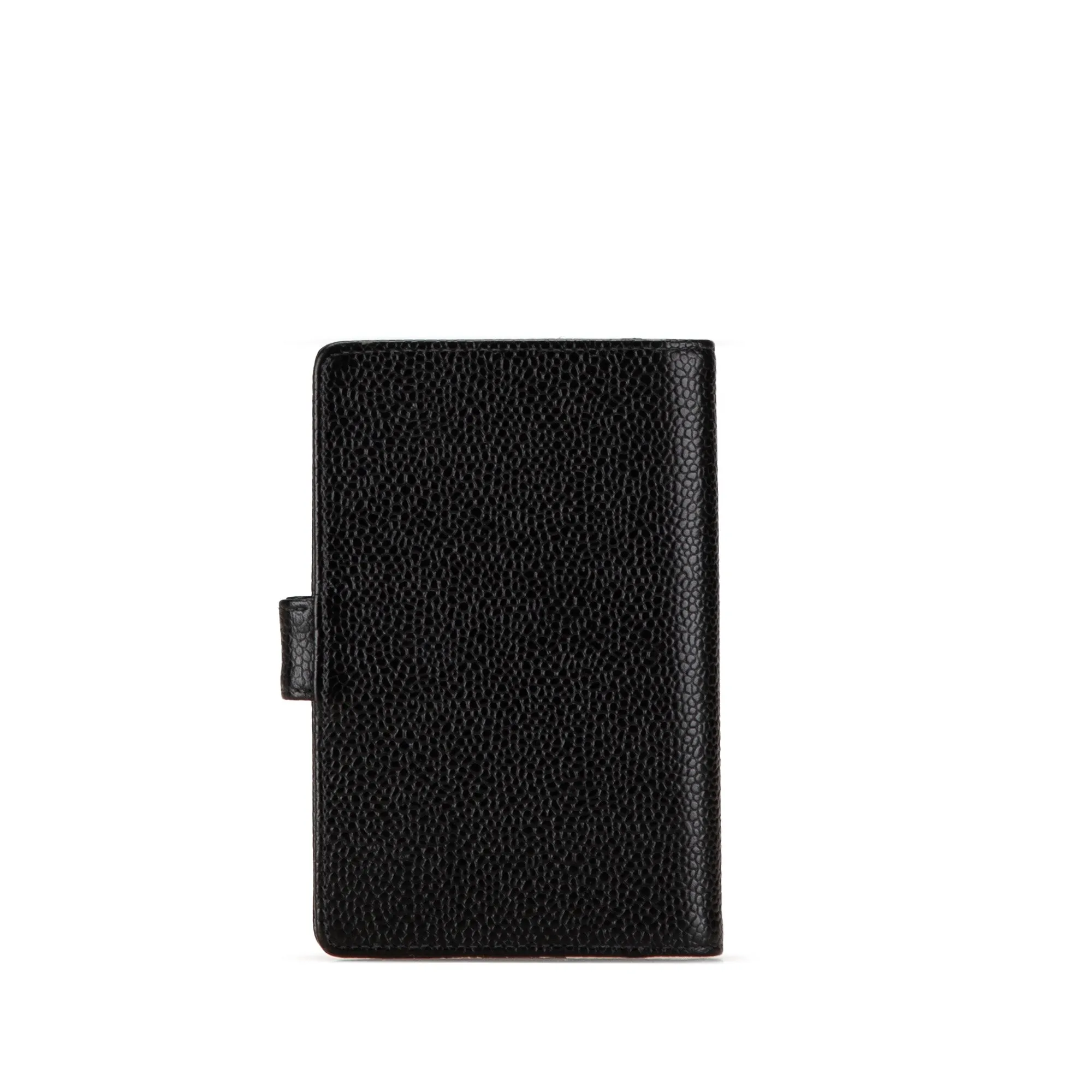 Black Chanel Mini Caviar CC Notebook Cover