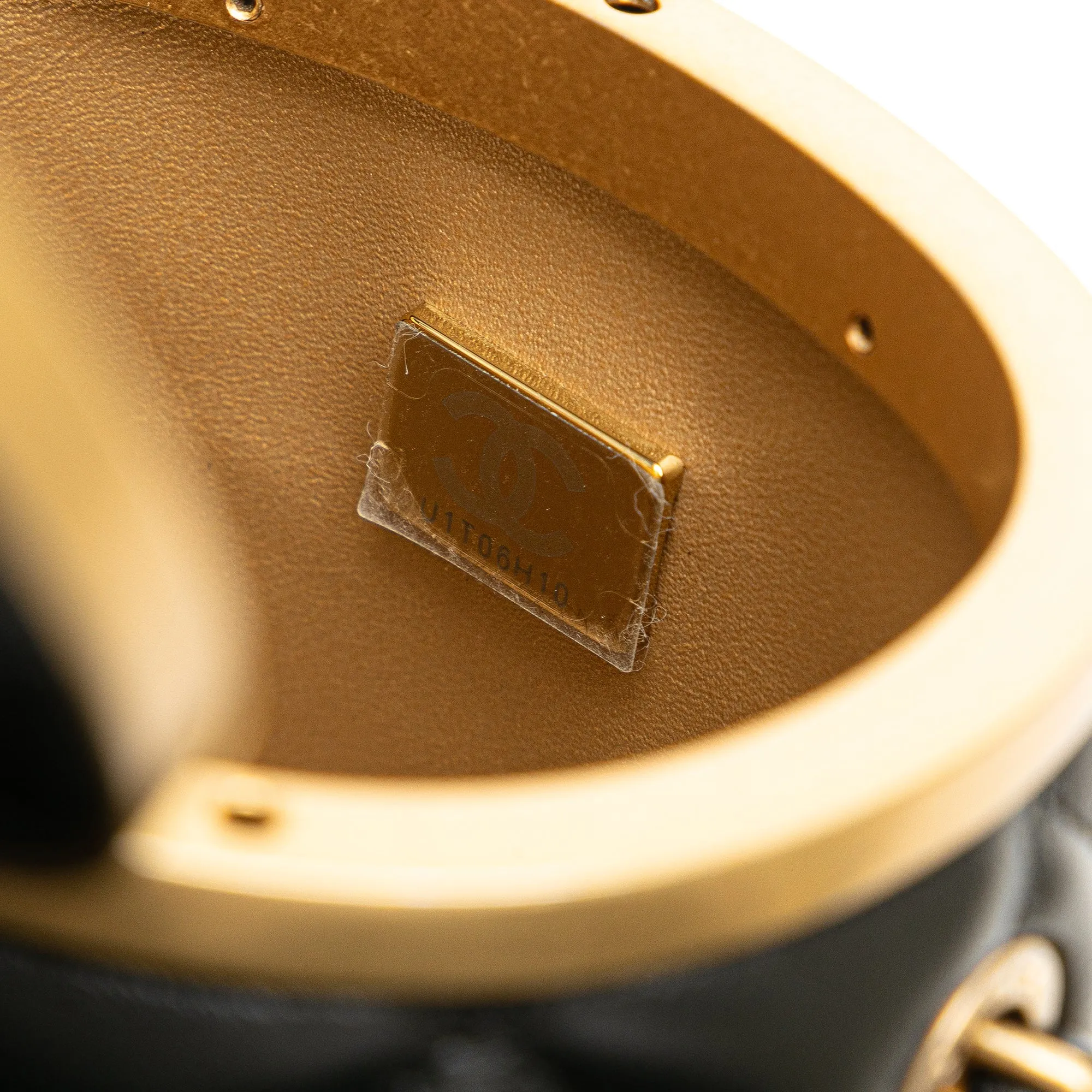 Black Chanel Mini Lambskin Crown Box Bag