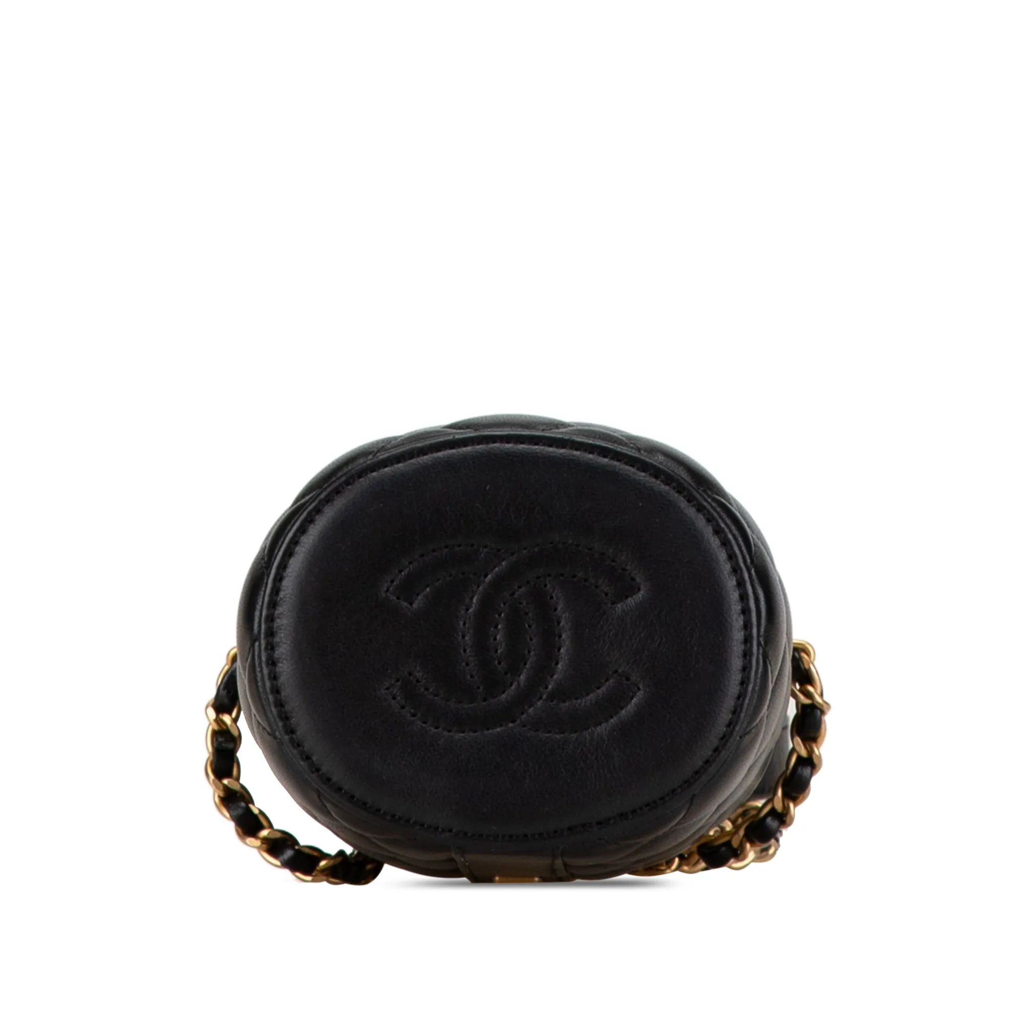 Black Chanel Mini Lambskin Crown Box Bag