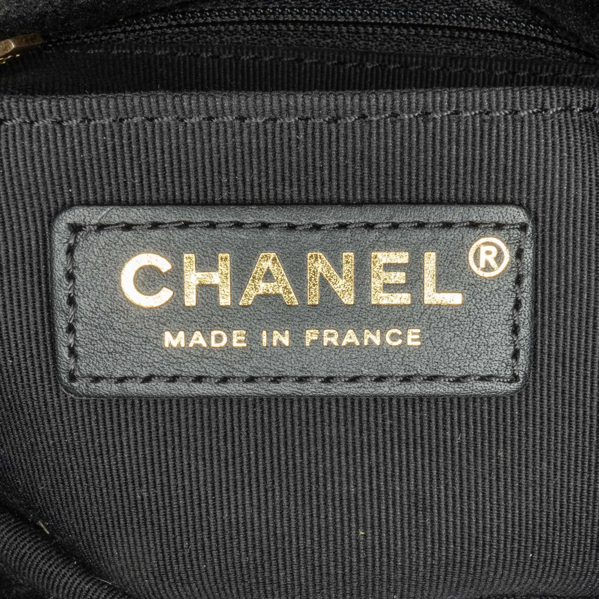 Black Chanel Mini Quilted Velvet Double Frame Flap Crossbody Bag