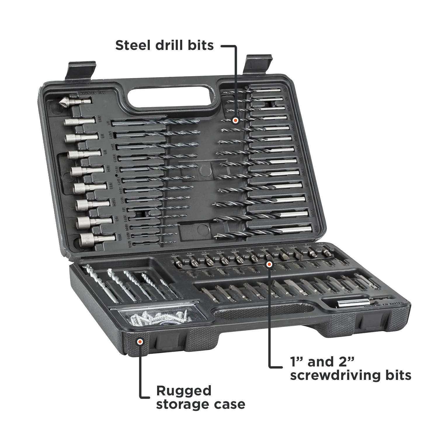 BLACK DECKER BDA91109 Combination Accessory Set, 109-Piece