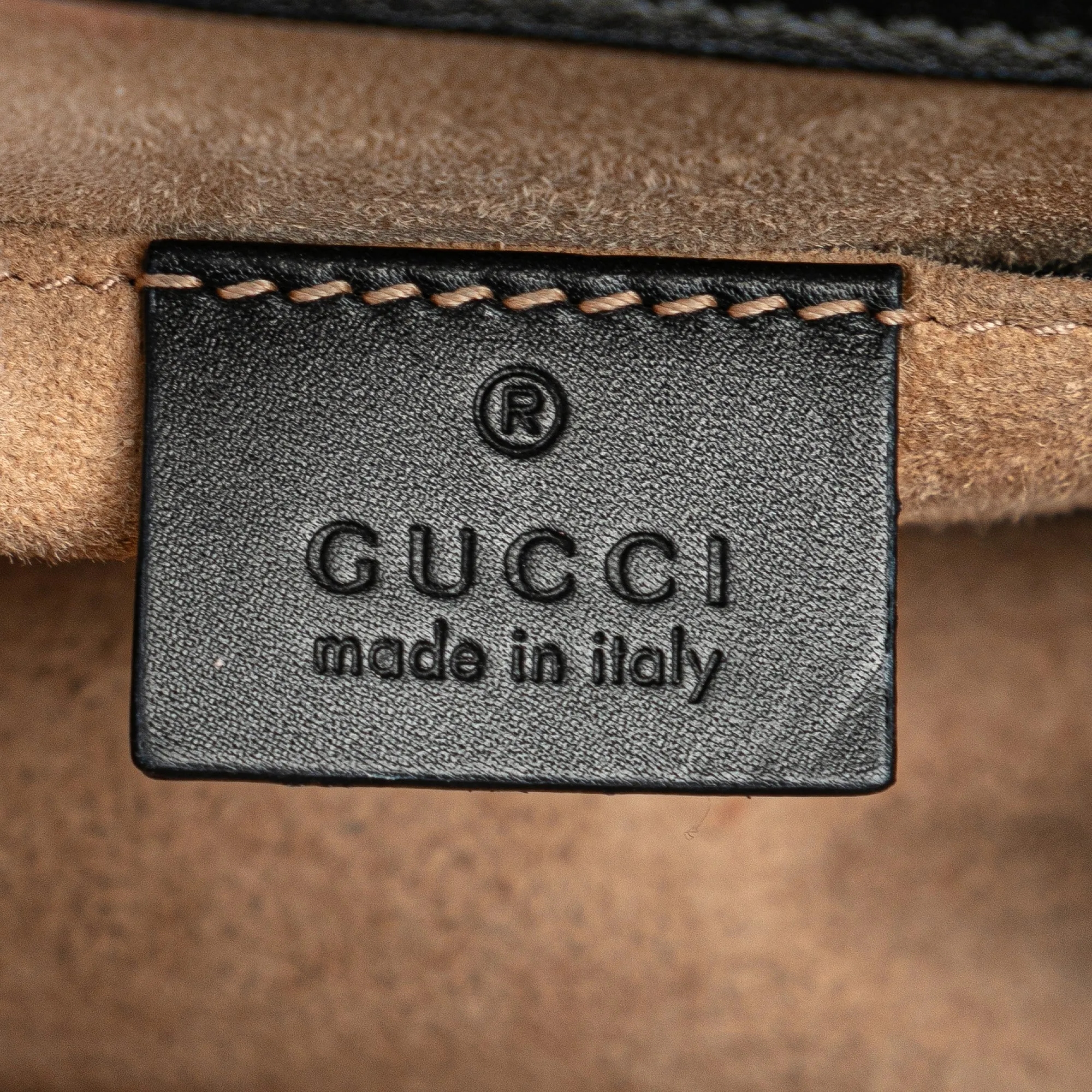 Black Gucci Mini Sylvie Leather Chain Crossbody Bag