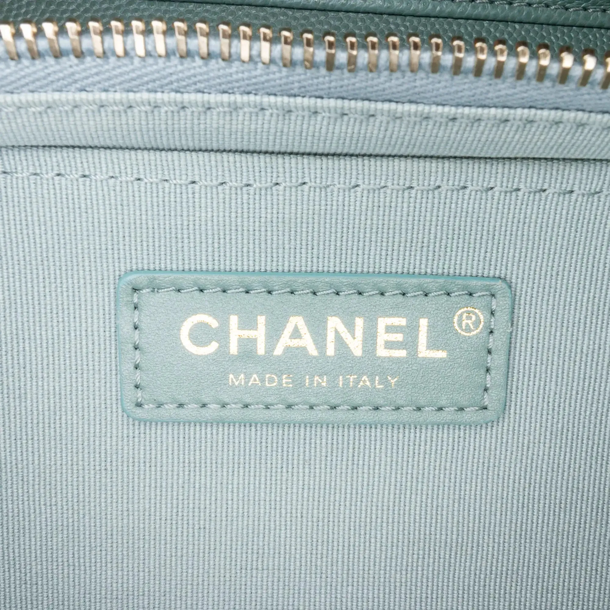 Blue Chanel Mini Caviar Like a Wallet Flap