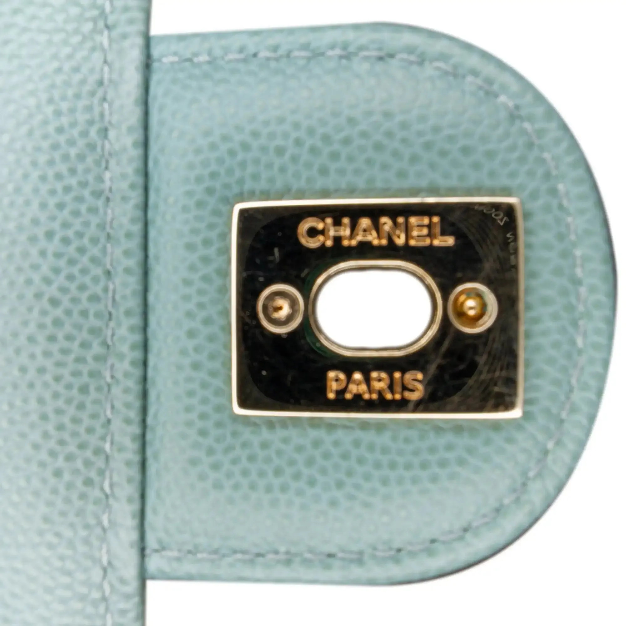 Blue Chanel Mini Caviar Like a Wallet Flap