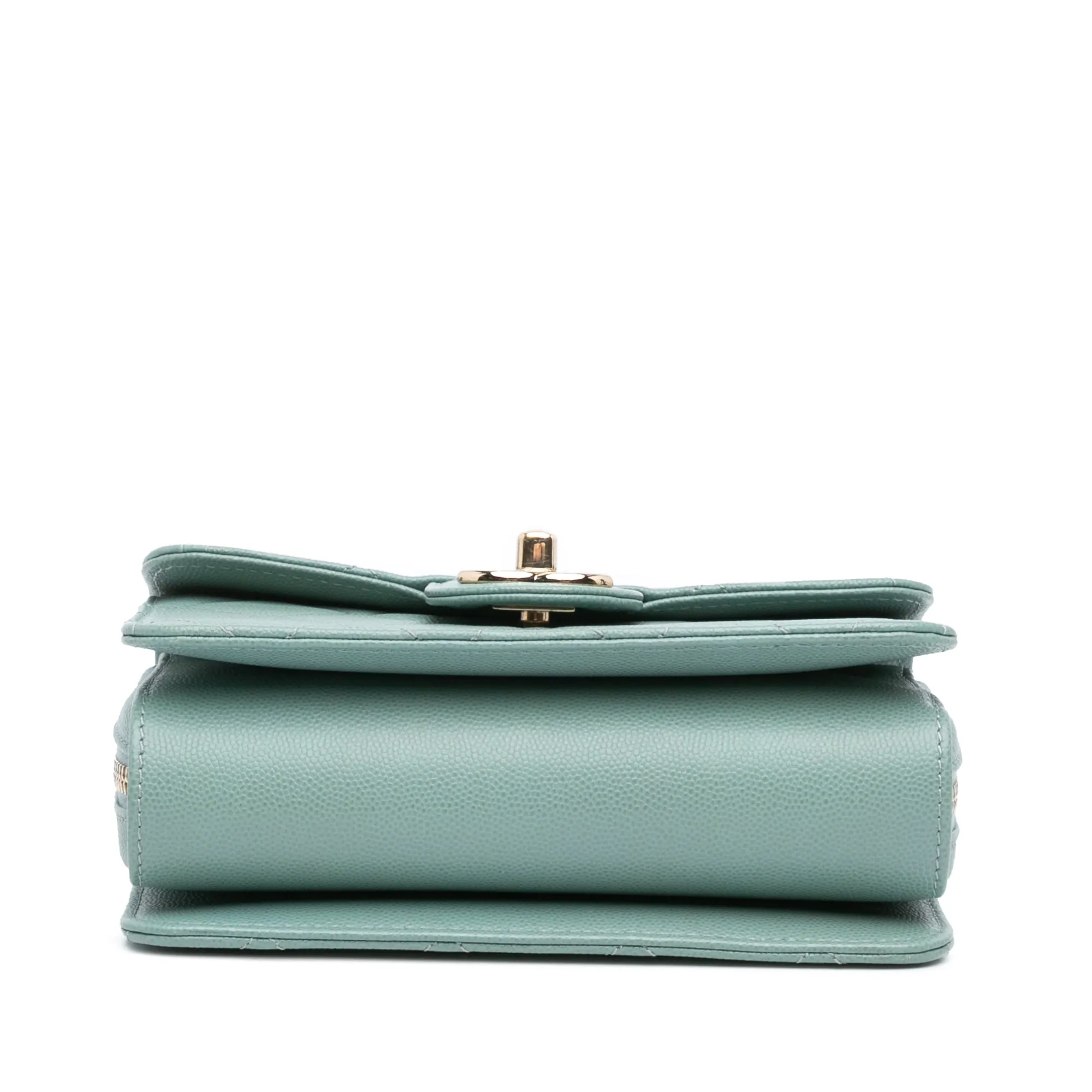 Blue Chanel Mini Caviar Like a Wallet Flap
