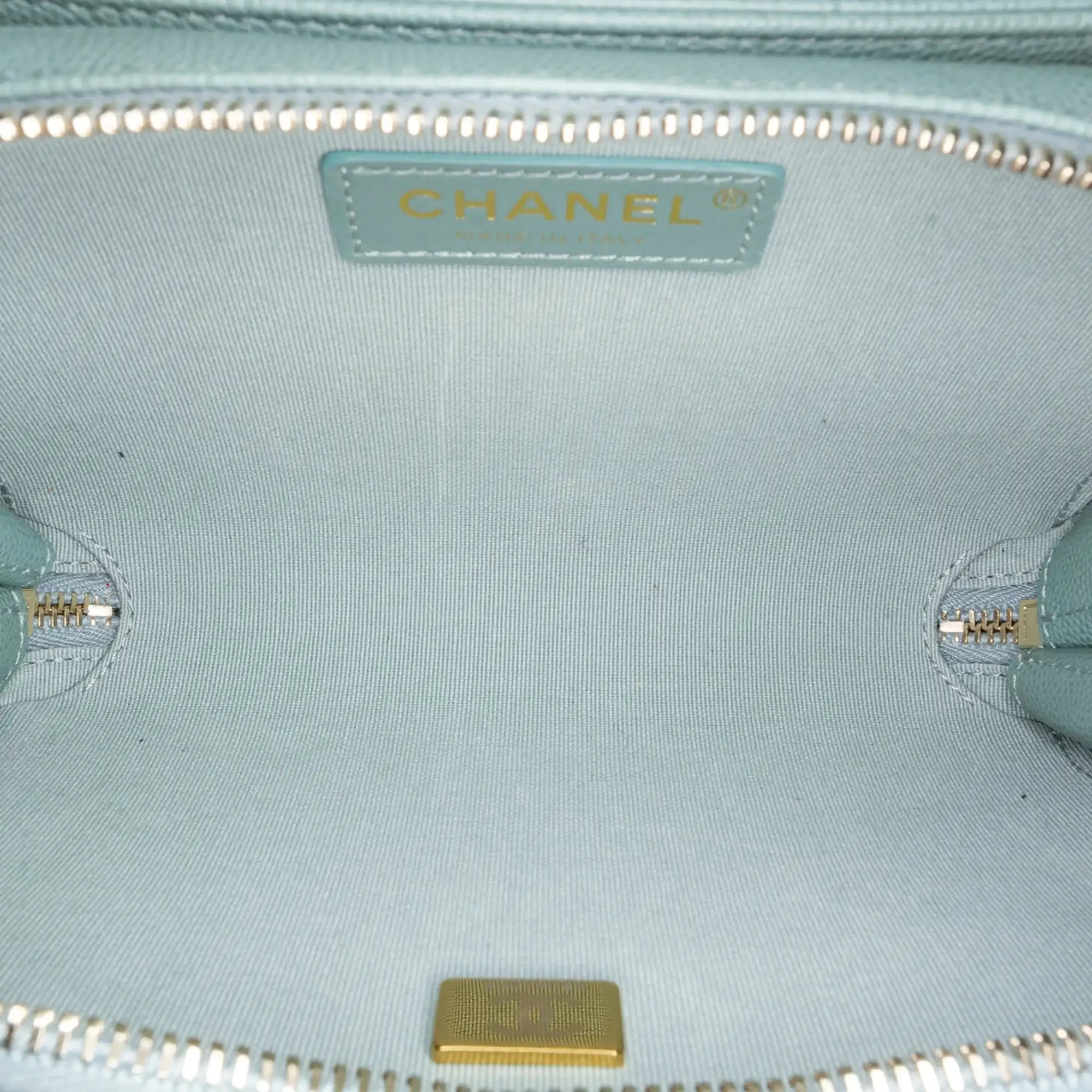 Blue Chanel Mini Caviar Like a Wallet Flap