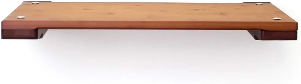 CatastrophiCreations Cat 18in Shelf Handcrafted Elevated Wall English Chestnut Bamboo