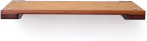 CatastrophiCreations Cat 18in Shelf Handcrafted Elevated Wall English Chestnut Bamboo