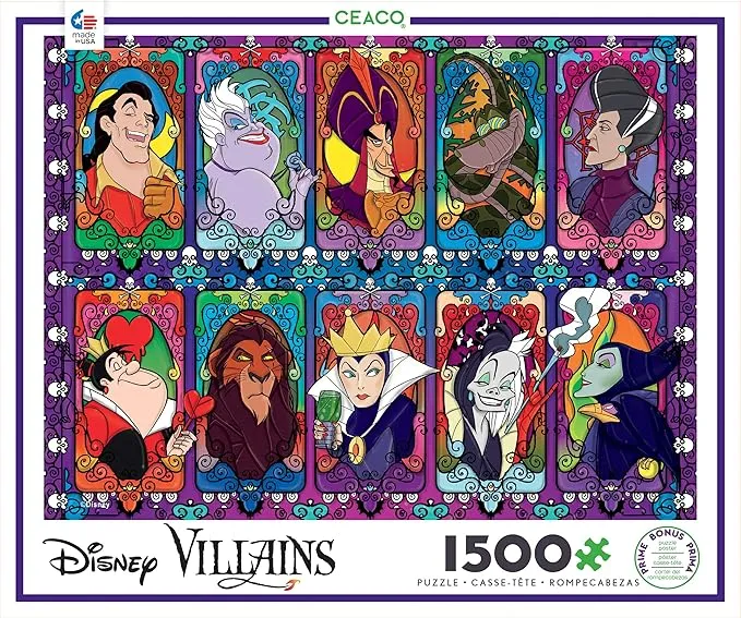 Ceaco - Disney - Villains 2-1500 Piece Jigsaw Puzzle