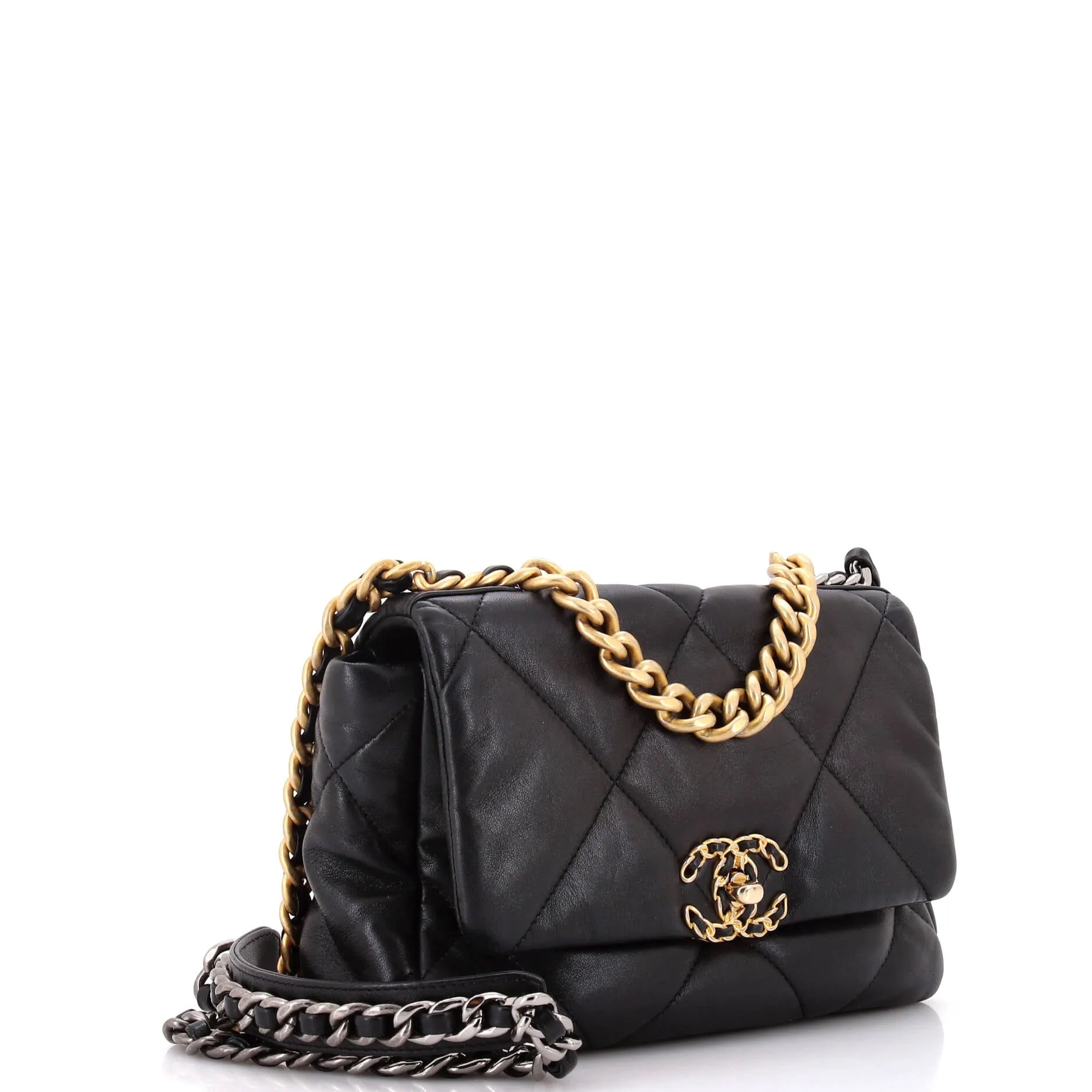 Chanel 19 Flap Bag Quilted Leather