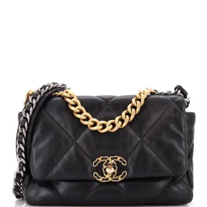 Chanel 19 Flap Bag Quilted Leather