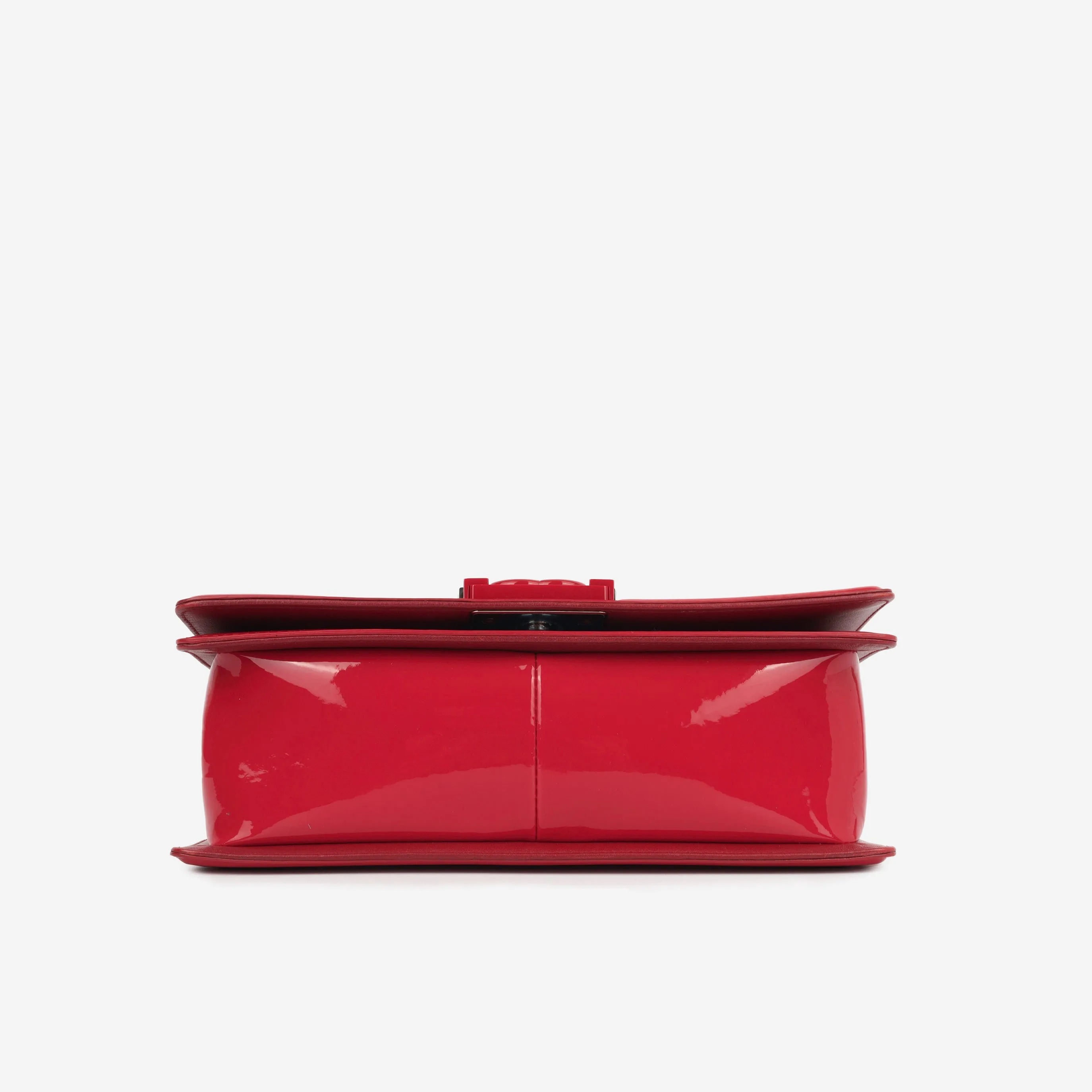 Chanel Boy Bag - Old Medium Red Patent