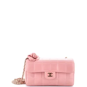 Chanel Camellia Chocolate Bar Flap Bag