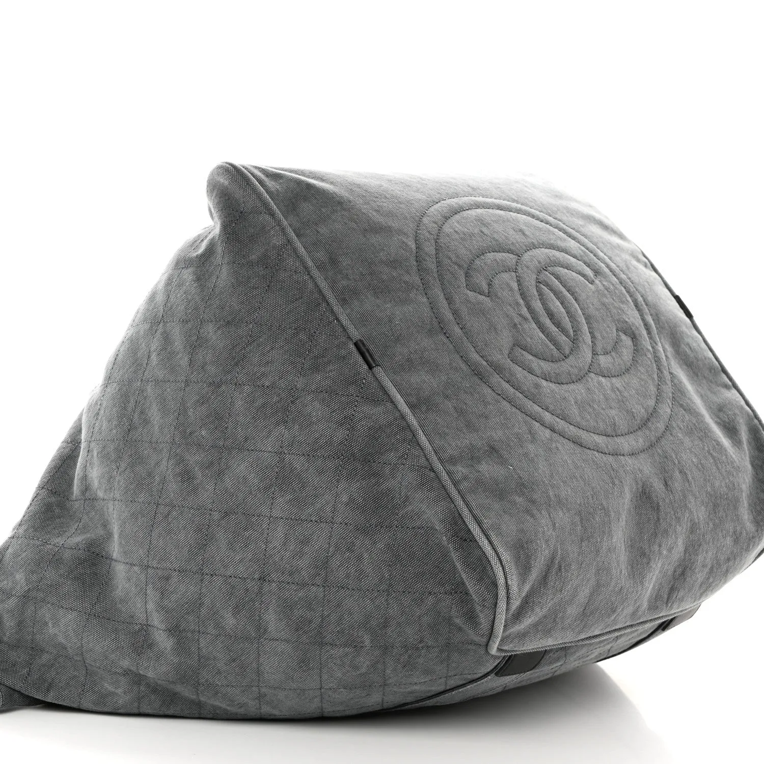 Chanel Canvas Cc Cocoon Travel Tote Grey