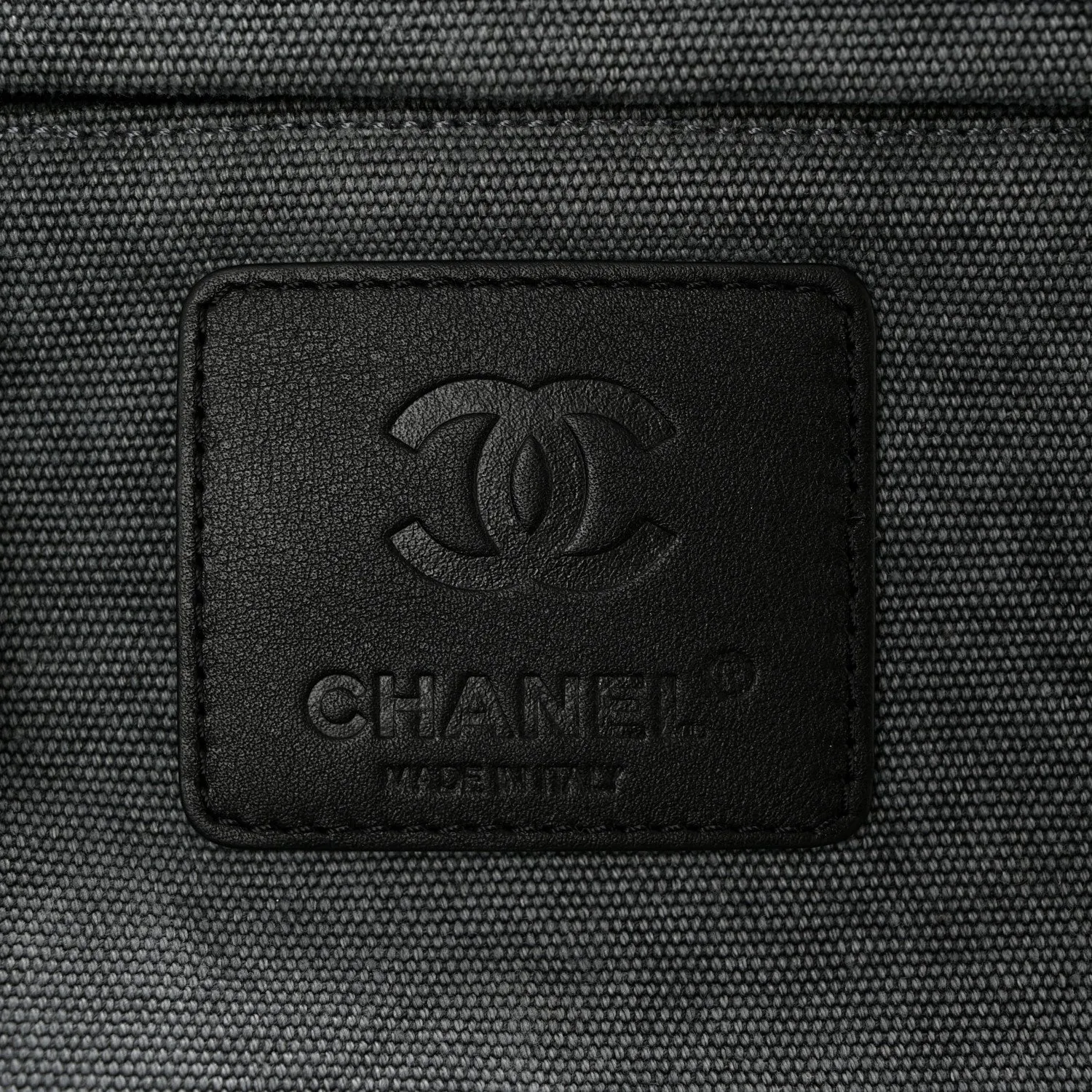Chanel Canvas Cc Cocoon Travel Tote Grey