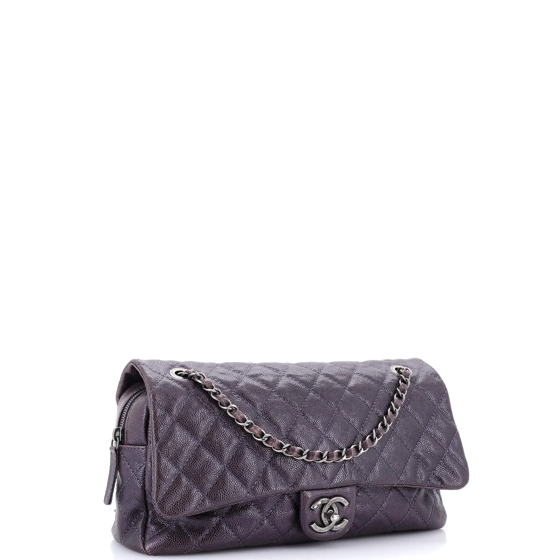Chanel Easy Flap Bag Quilted Caviar