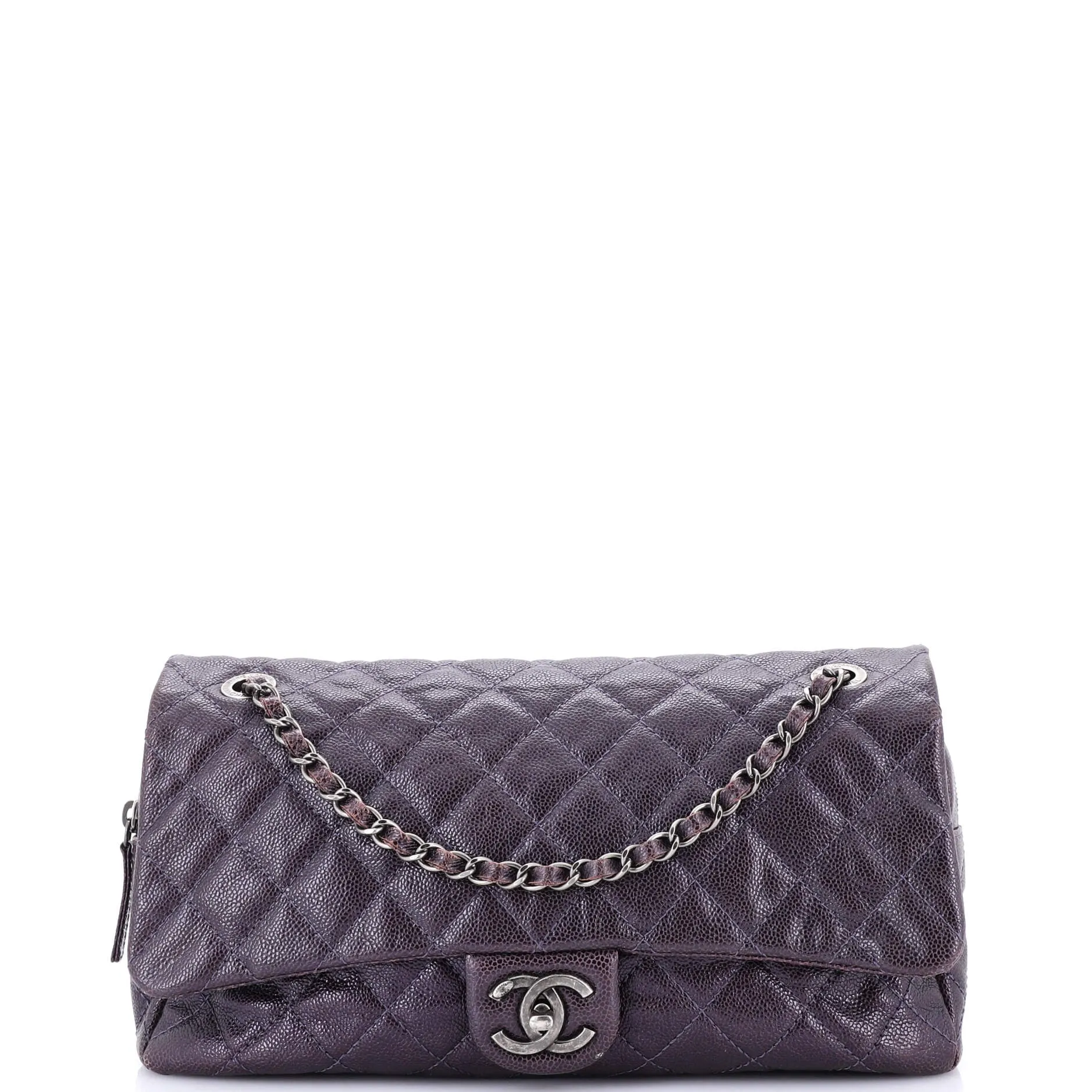 Chanel Easy Flap Bag Quilted Caviar