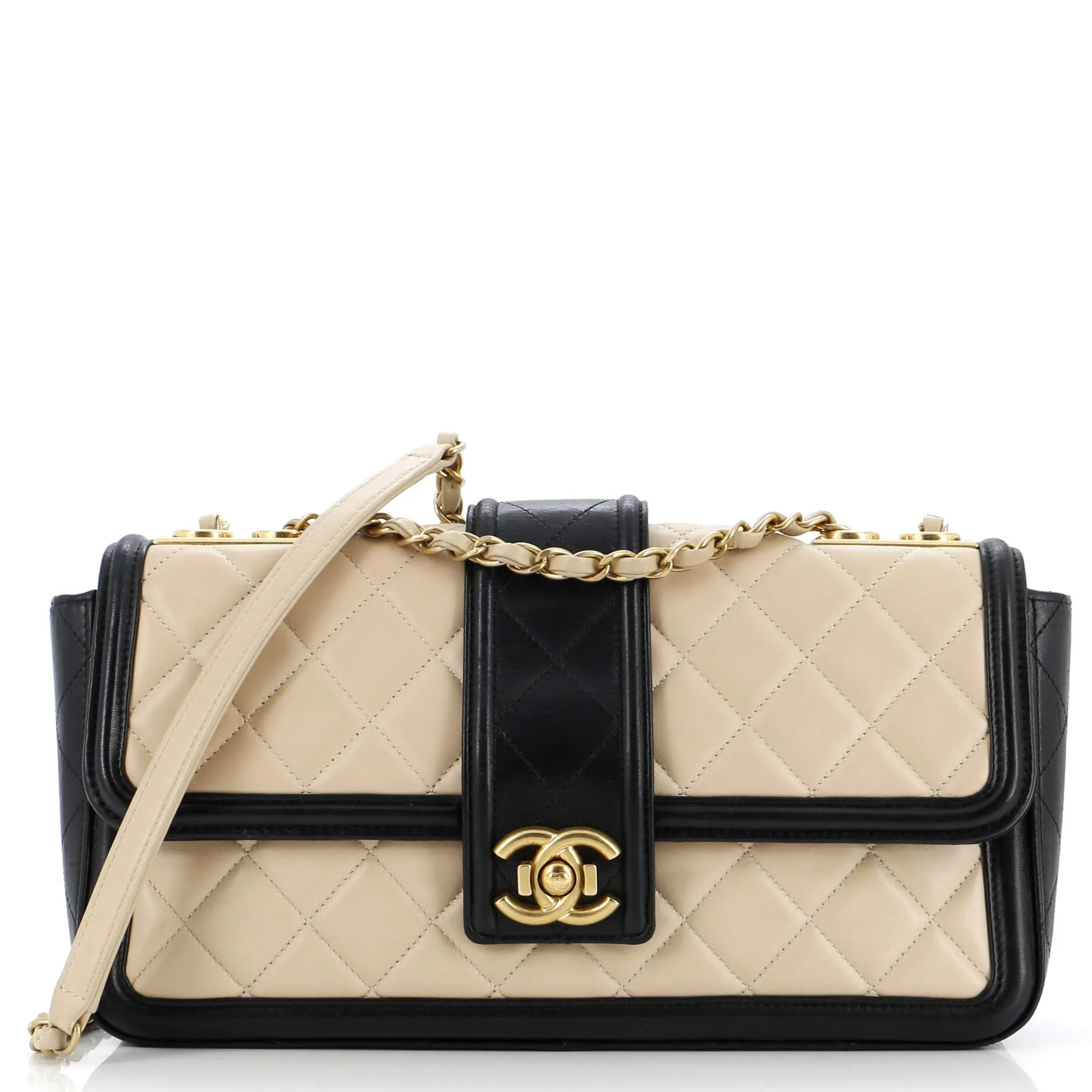 Chanel Elegant Cc Flap Bag Quilted