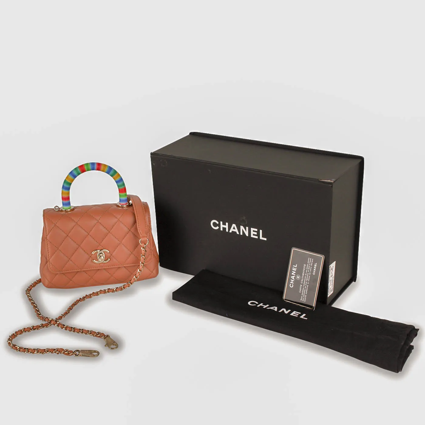 Chanel Mini Coco Rainbow Handle