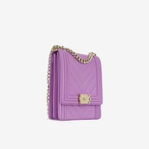 Chanel North South Boy Bag - Purple