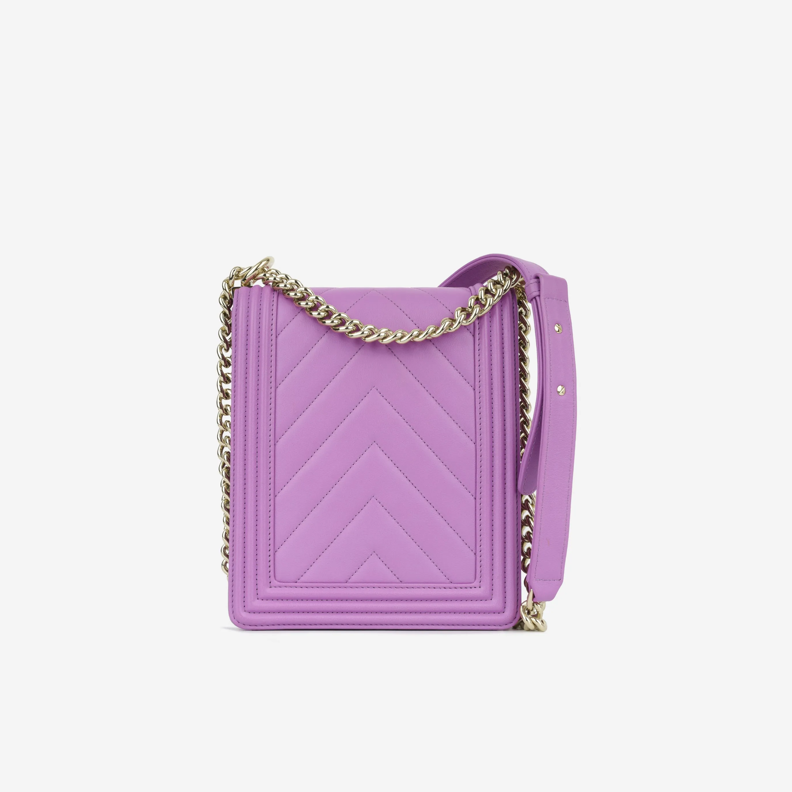 Chanel North South Boy Bag - Purple