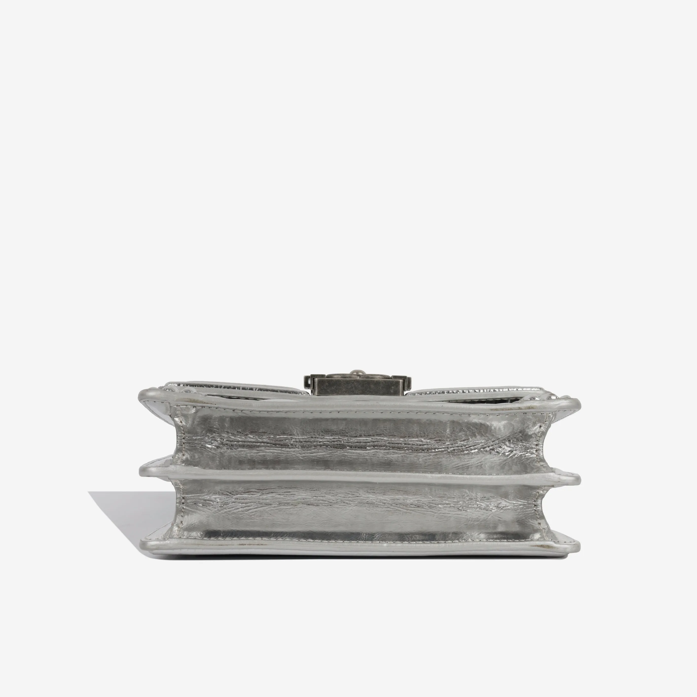 Chanel North South Boy Bag - Silver