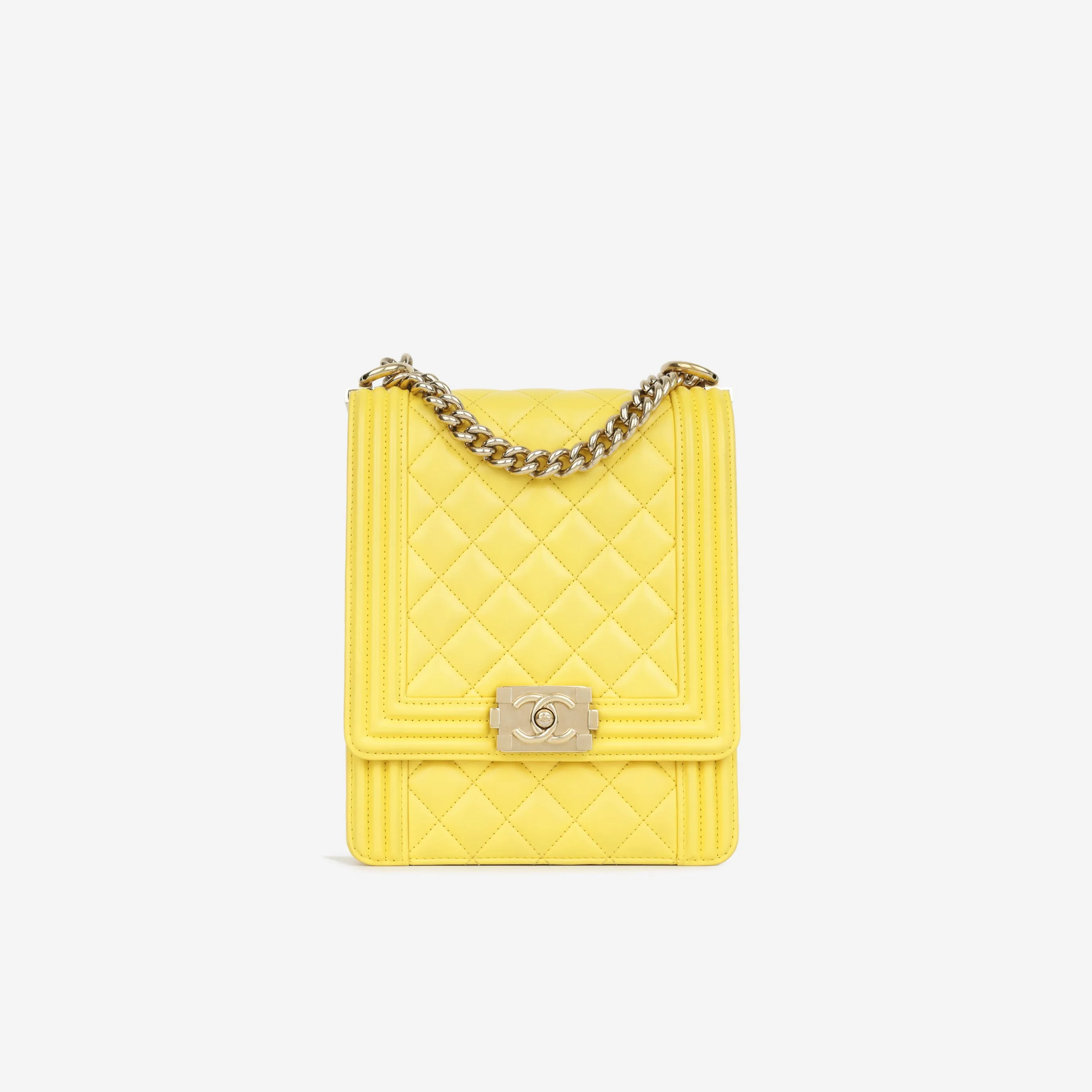 Chanel North South Boy Bag - Yellow
