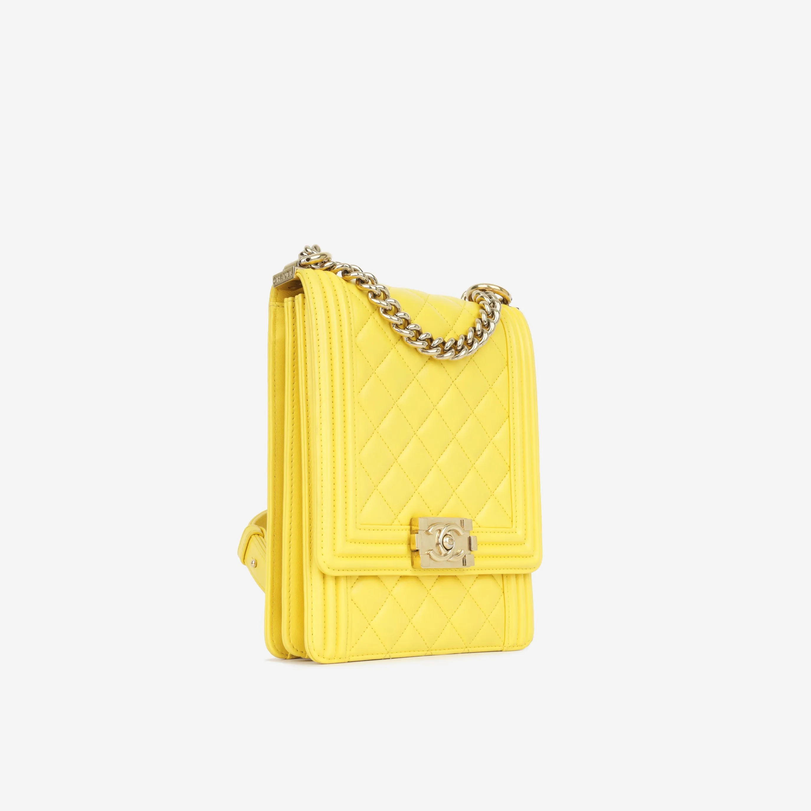 Chanel North South Boy Bag - Yellow