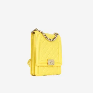 Chanel North South Boy Bag - Yellow