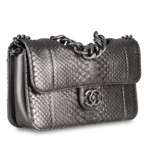 Chanel Python Flap Bag - Metallic