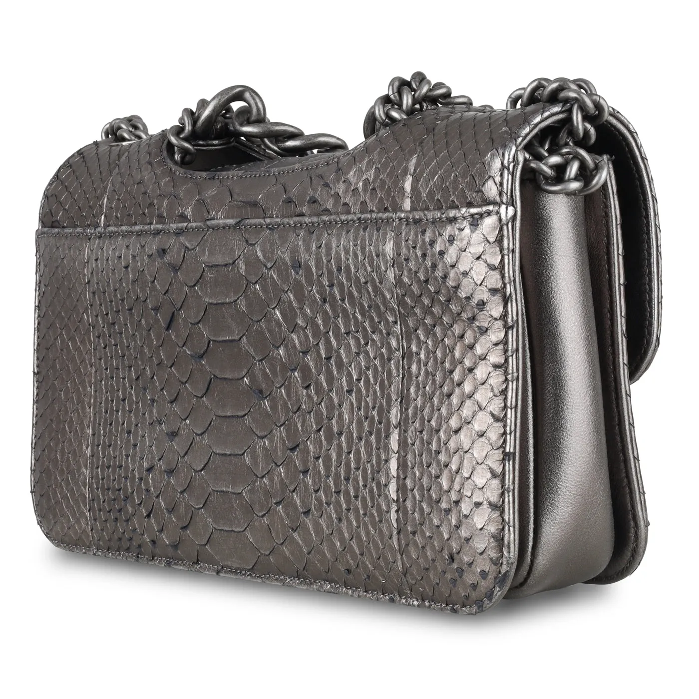 Chanel Python Flap Bag - Metallic