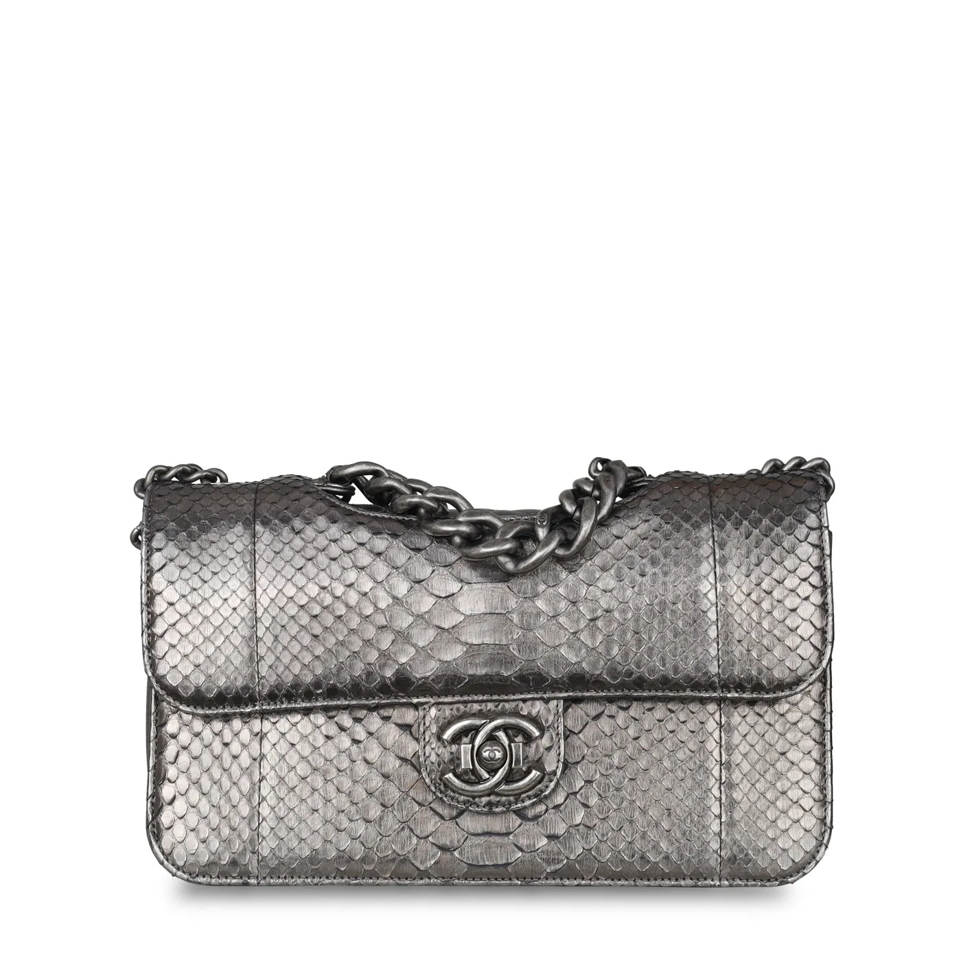 Chanel Python Flap Bag - Metallic
