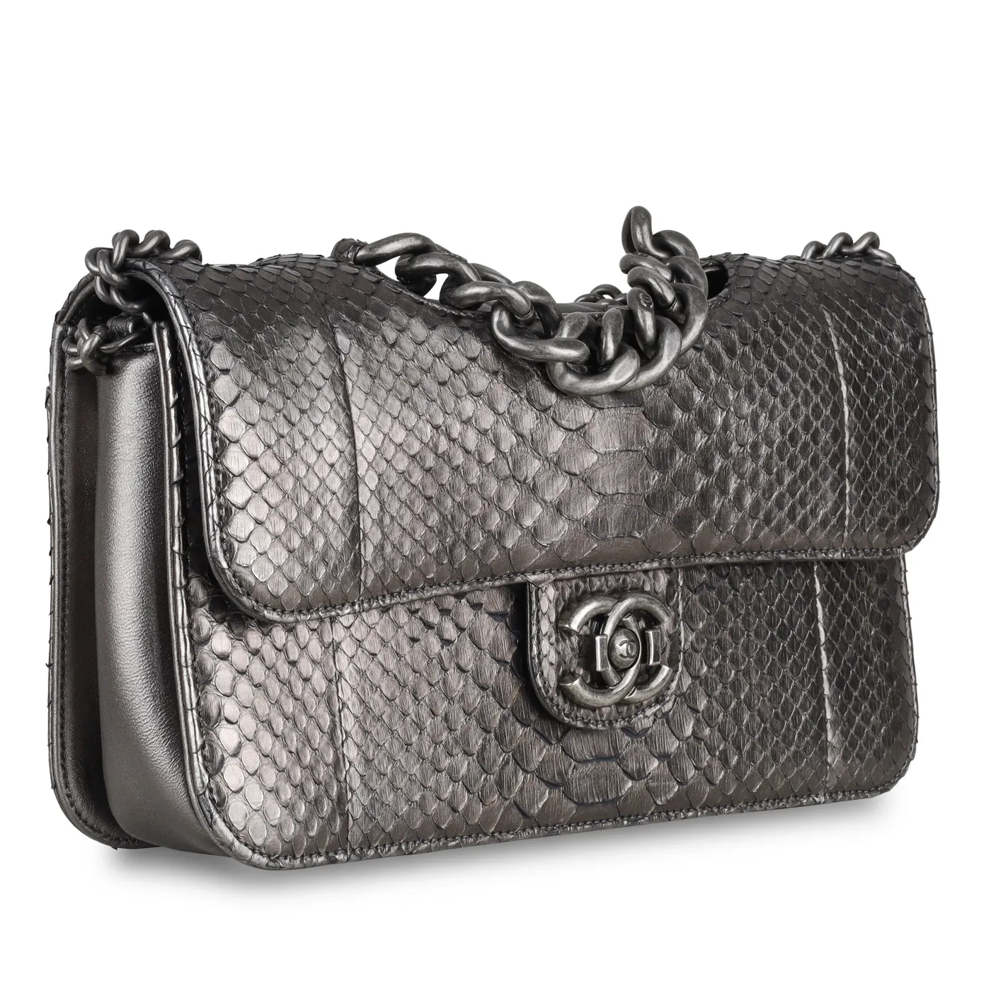 Chanel Python Flap Bag - Metallic