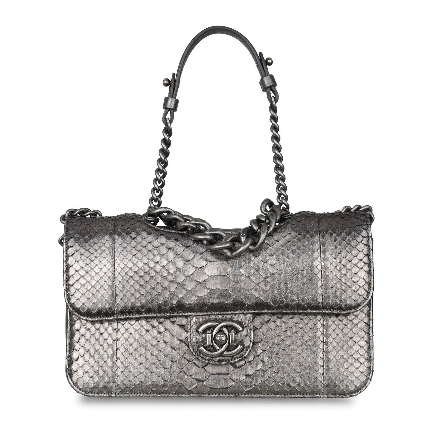 Chanel Python Flap Bag - Metallic